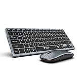 Bluetooth Tastatur Maus Set inca IBK-572BT – Kabellos, Wiederaufladbar, 2,4GHz & Bluetooth 5.0 – Kompatibel…